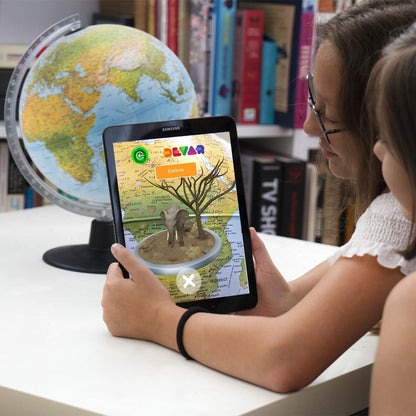 Räthgloben Doppelbild-Leuchtglobus Gaia 25 mit Augmented Reality App