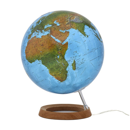 Räthgloben Doppelbild-Leuchtglobus DFNI 30 00 physisch/politisch 30 cm Eiche